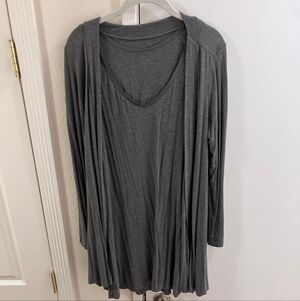 Feline Gray Knit Sleepgown